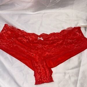 Victoria’s secret Coral lace cheeky medium vintage